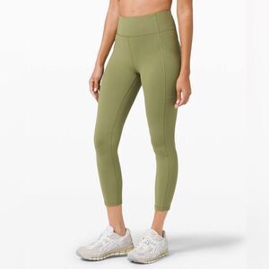 Lululemon Invigorate High Rise Leggings 25" Green Size 4